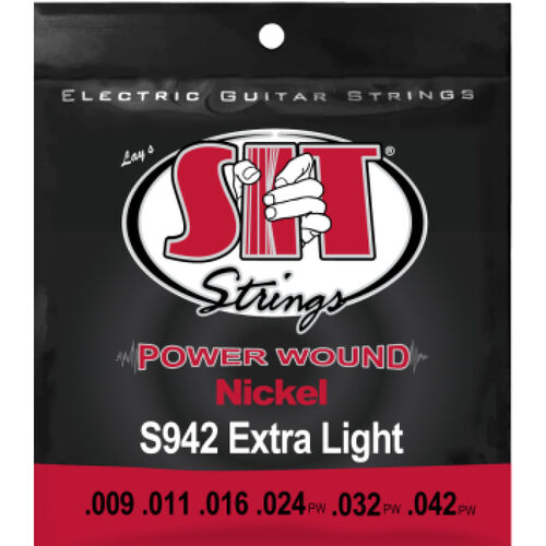 Juego Cuerdas Guitarra Elctrica SIT Powerwound S942 009-042