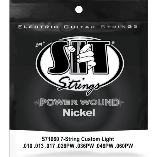 Juego 7 Cuerdas Guitarra Elctrica SIT Powerwound S71060 010-060