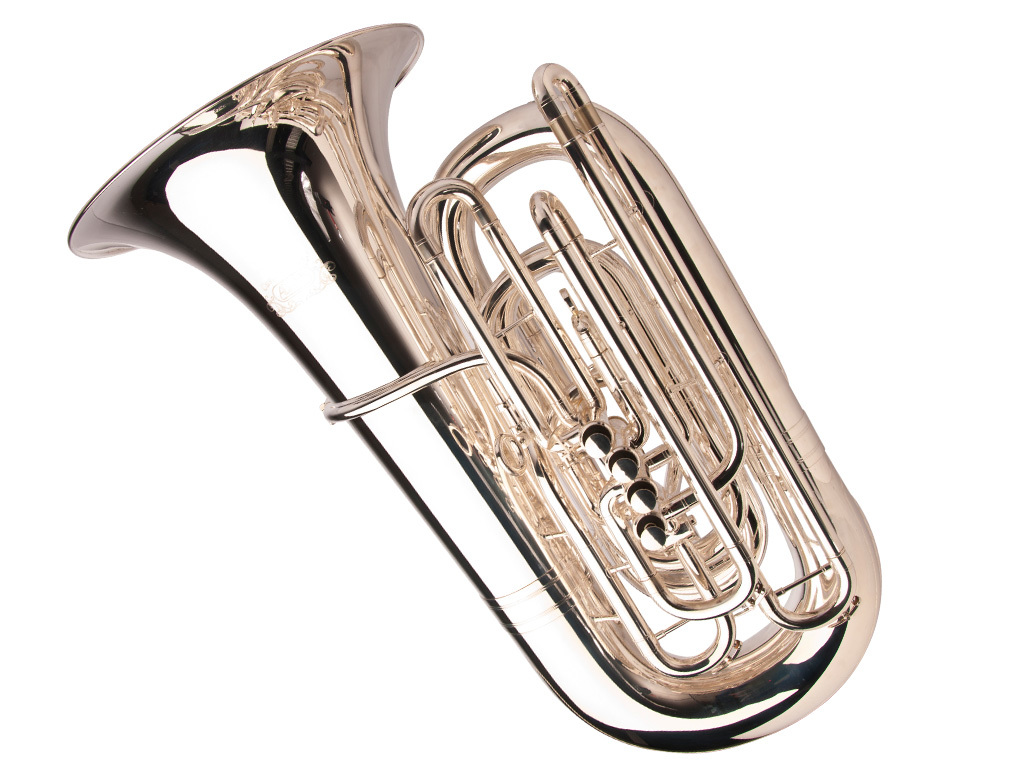 Pulido Bombardino Tuba Insignia Pin Plateado