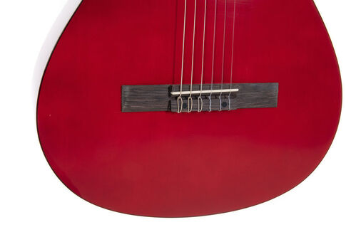 Guitarra clsica Basic 4/4 rojo transparente