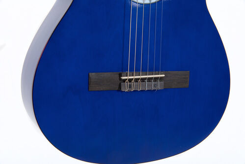 Guitarra clsica Basic 4/4 azul transparente