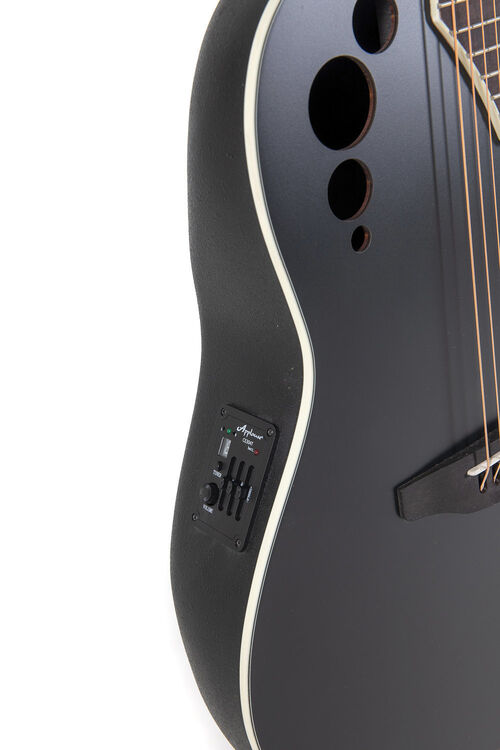 Guitarra electro-acstica AE44II Mid Cutaway Black Satin