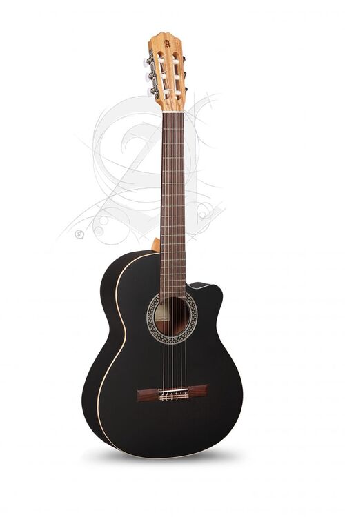 Guitarra Semi-acstica Alhambra Black Satin CW EZ