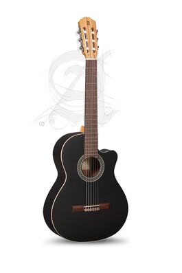 Guitarra Semi-acústica Alhambra Black Satin CW EZ
