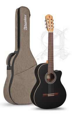 Guitarra Semi-acústica Alhambra Black Satin CW EZ
