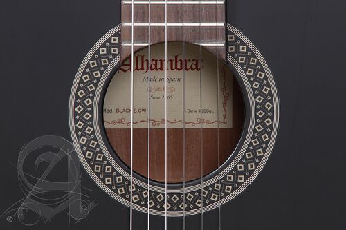 Guitarra Semi-acstica Alhambra Black Satin CW EZ