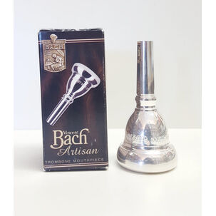 Boquilla Bach Trombón Bajo Artisan Plateada 5GS