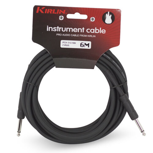 Cable Standart Instrumento Ipch-241-6M Jack - Jack 24 Awg Kirlin Negro