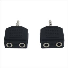 Blister Cables 3.5mm Trs M - 2 3.5mm Trs F Kirlin 2652X2 Negro Blister Cables 3.5mm Trs M - 2 3.5mm Trs F Kirlin 2652X2 Negro