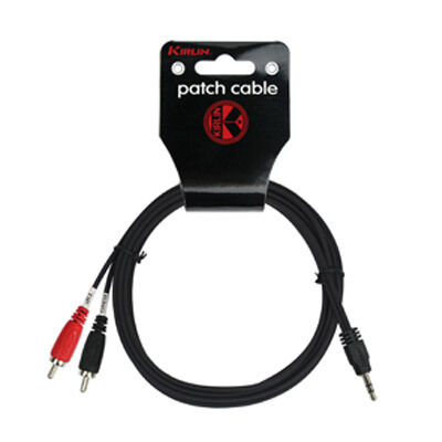 Cable Audio Ye-364-0.15mm Mini Jack M - 2 Rca Kirlin 001 - Negro