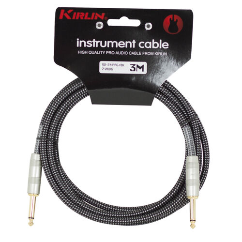 Cable Tela Instrumento Iw-241Prg-6M Jack - Jack 24 Awg Kirlin 001 - Negro