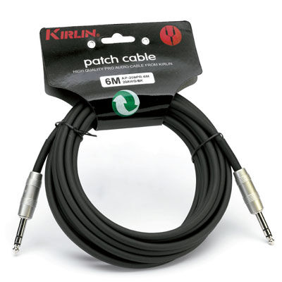 Cable Patch Ap-209Pr-3M Jack - Jack 20Awg Kirlin 001 - Negro