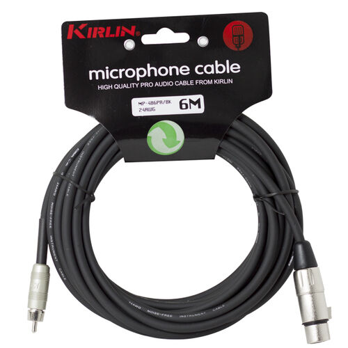 Cable Micro Mp-486Pr-6M Xlr F - Rca Kirlin 001 - Negro