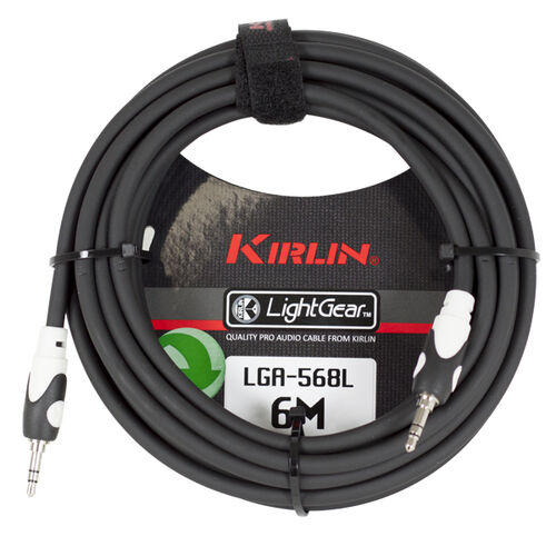 Cable Audio Lga-568L-2M Mini Jack M - Mini Jack M Kirlin 001 - Negro