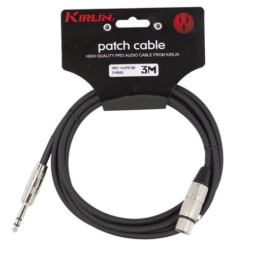 Cable Standart Micro Mpc-444Pr-3M Jack - Xlr F 24 Aw Kirlin 001 - Negro