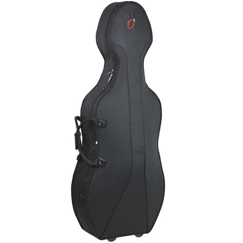 Estuche Violonchelo 4/4 Styrofoam Ref. 350 Mochila y Ruedas Ortola 001 - Negro