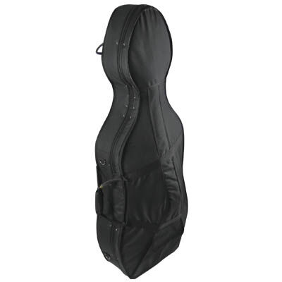 Estuche Violonchelo 3/4 Styrofoam Ref. 351 Mochila y Ruedas Ortola 001 - Negro