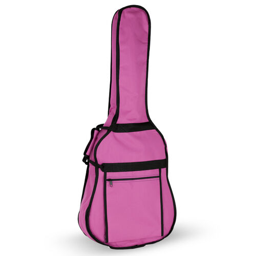 Funda Guitarra Cadete 3/4 23 Mochila con Logo Ortola Fucsia