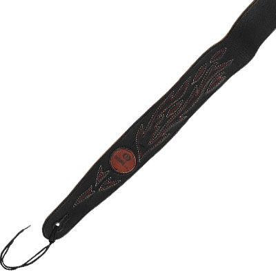 Correa Guitarra Bg685 Cosido Rojo Ortola Negro
