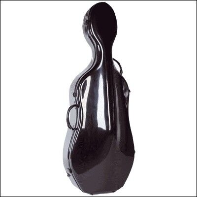 Estuche Violonchelo 4/4 Fiber+Pvc Hac-502 Mochila y Ruedas Ortola Negro