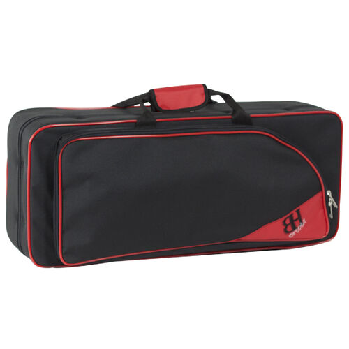 Estuche Gaita Hb400 Mochila Ortola Negro y Rojo