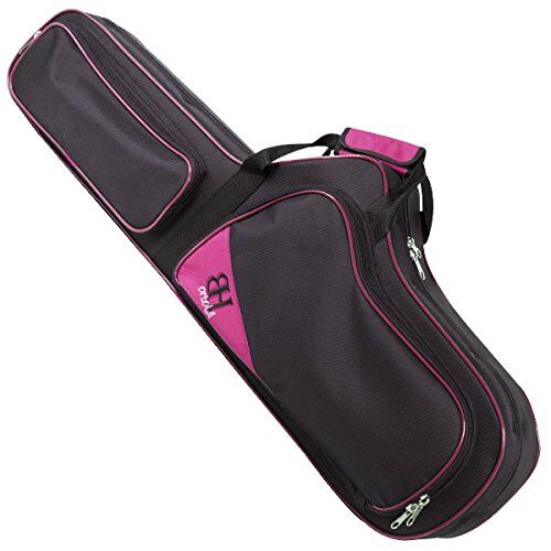 Estuche Saxo Tenor Hb125 Forma Ortola 206 - Negro v.fucsia