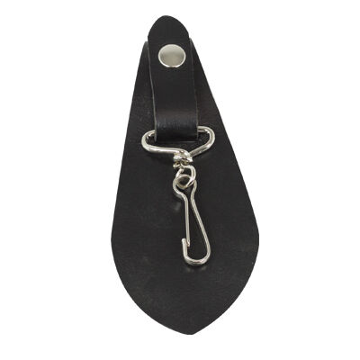 Colgador Corneta Piel Ortola Negro