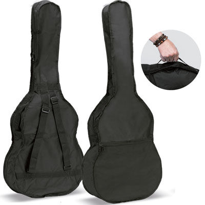 Funda Guitarra Clasica Ref. 14-B Mochila Con Logo Ortola 001 - Negro