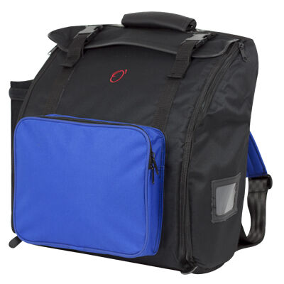 Funda Acordeon C3 25mm Mochila Azul Negro Ortola