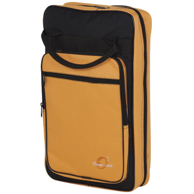 Funda Baquetas Bateria 8 Compartimentos Negro Naranja Ortola