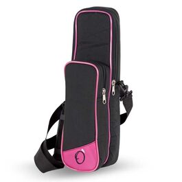 Funda Flauta Travesera Pata de Si + Piccolo 203 Ortola Negro y Fucsia