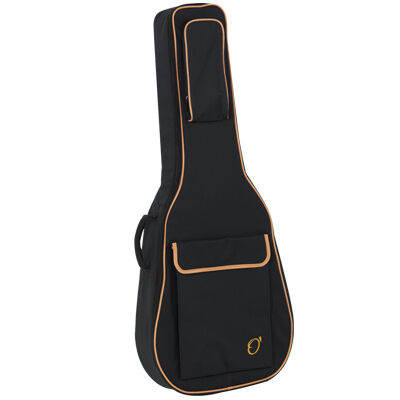 Funda Guitarra Clasica 20mm PE 47 Mochila sin Logo Ortola Negro y Naranja