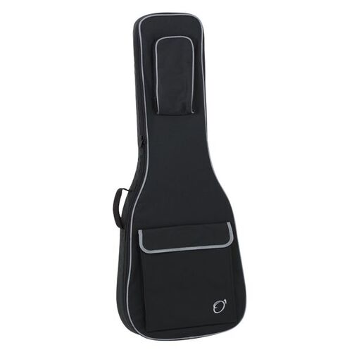 Funda Guitarra Electrica 20mm Pe Ref. 47 Mochila Con Logo Ortola 081 - Negro/gris