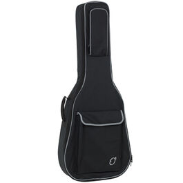 Funda Guitarra Acustica 20mm Pe 47 Mochila con Logo Ortola Negro Gris