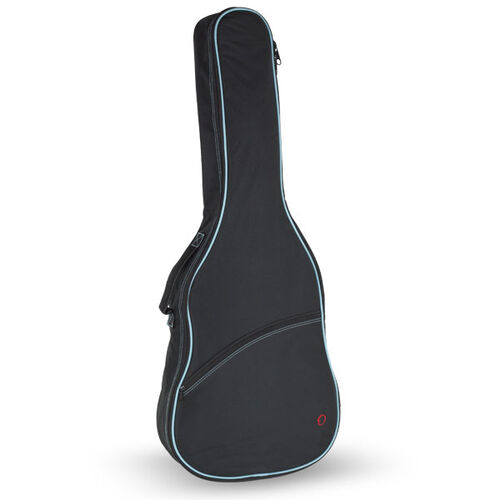 Funda Guitarra Clasica 10mm Pe Ref. 33 Mochila Sin Logo Ortola 207 - Negro v.turquesa