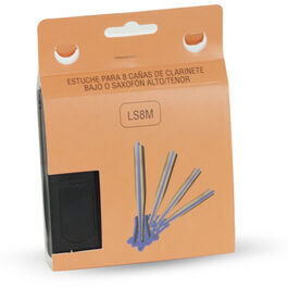 Estuche 8 Cañas Saxo Alto/Tenor/Clar.Alto Ls8M Ortola Negro