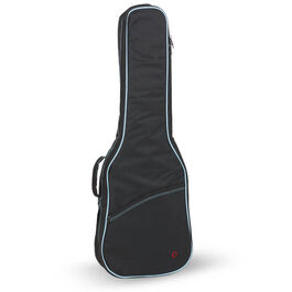 Funda Guitarra Electrica 10mm Pe 33-E Mochila sin Logo Ortola Negro y Turquesa