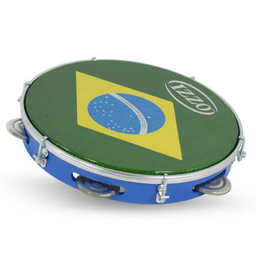 Pandeiro 10 Abs P/Brasil Izzo Ref. Iz3438 Izzo 015 - Azul