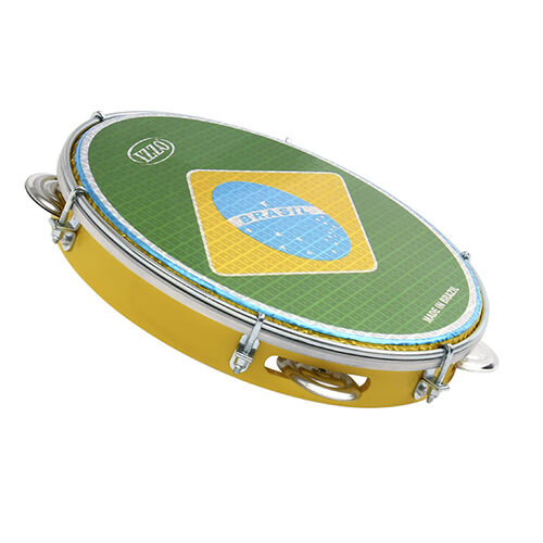 Pandeiro 10 Abs P/Brasil Izzo Iz3438 Izzo Amarillo