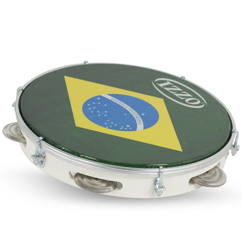 Pandeiro 10 Abs P/Brasil Izzo Ref. Iz3438 Izzo 040 - Blanco