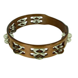 Pandereta Doble 25 Cm S/Parche Nogal Stf5055 STF Classic Nogal Oscuro