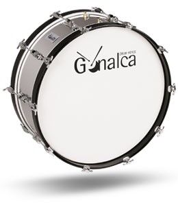 Bombo Marcha 60X20Cm Standar 04080 Gonalca Blanco