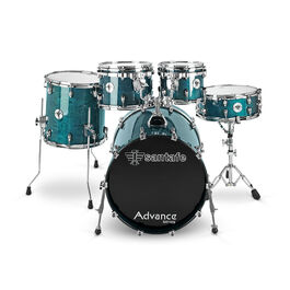 Set Advance 20-14-12-10-14 Sn0300 Santafe Drums Azul