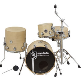 Set Top Wood 18-10-14-14X5.5+Maza Cl0090 Santafe Drums Natural