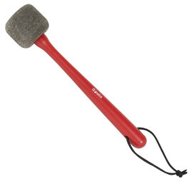 Maza Bombo Timbal Fieltro Mango Correa 02642 Gonalca Rojo Pintado Oscuro