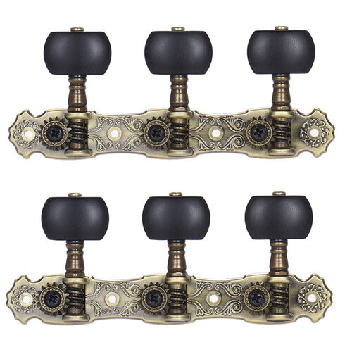 Par Clavijeros Guitarra Negros Aos-022V3P Bronce Alice
