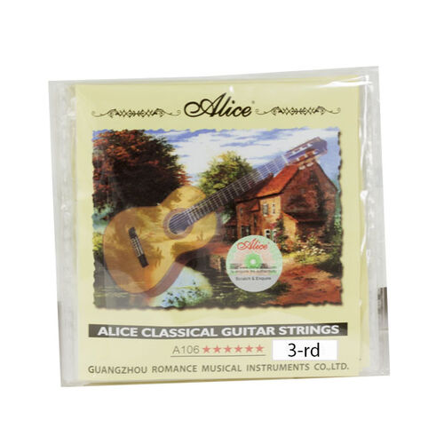 Pack 10 Cuerdas Guitarra Clasica Nº3 A106H-3 Alice