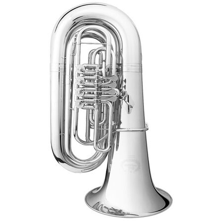 Tuba profesional Sib B&S Perantucci PT-605 (BSGR51-2-0GB) plateada