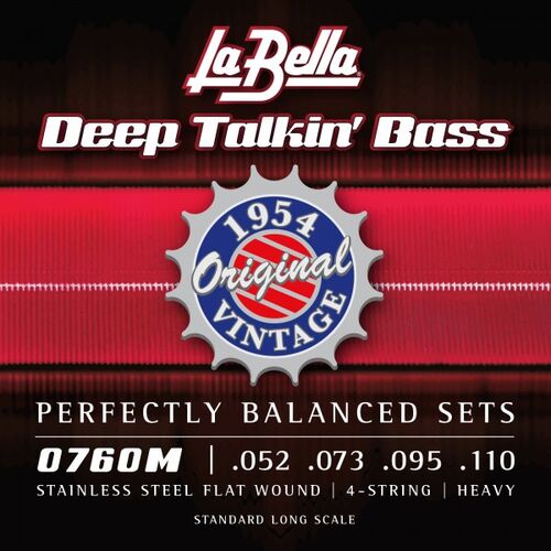 Juego de Cuerdas La Bella para Bajo Deep Talkin Original 52-110