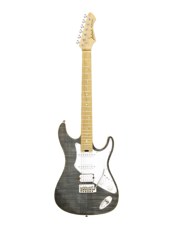 Guitarra Eléctrica Aria 714-Mk2 Fullerton Negro Translúcido 714bkdm